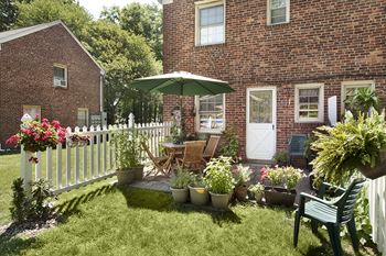 Private stone patios
